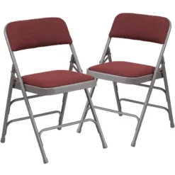 Flash Furniture 2 Pack HERCULES Series Curved Triple Braced & Double Hinged Fabric Upholstered Metal Folding Chair -Baxton Home Shop GUEST 9ea7b07c 3d71 4a64 b2b9 d4b1b3713aea 1
