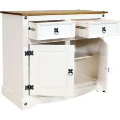 Sunnydaze Decor Sunnydaze Kitchen Sideboard Cabinet With 2 Drawers And 2 Doors - Solid Pine Construction -Baxton Home Shop GUEST 9edaa772 8f36 43d2 9f3b 7c93a11339d3