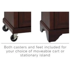 Lafayette Wood Top Full Size Kitchen Island/Cart Mahogany - Crosley -Baxton Home Shop GUEST a10c80fc 576a 49f4 b50a 8d520742dcb2