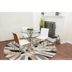 Set Of 2 Mason Swivel Modern Walnut Wood Back Dining Chairs - Lumisource -Baxton Home Shop GUEST a1581ea4 65a2 4cea a993 f0e7325e9983