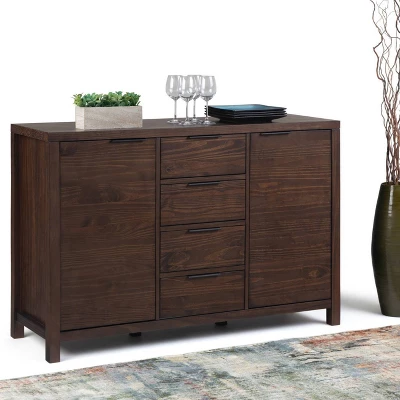 54" Fabian Sideboard Buffet Warm Walnut Brown - WyndenHall 3 54" Fabian Sideboard Buffet Warm Walnut Brown - WyndenHall