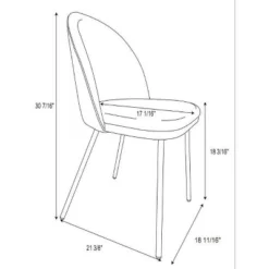 2pk Nils Metal Base Dining Chairs Gray Woven Fabric - Project 62™ -Baxton Home Shop GUEST a204fcb5 801d 44cb b422 3e7fc314e3ea