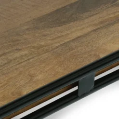 Colwill Modern Industrial Handcrafted Mango Wood Kitchen Cart With Wheels Natural/Black - Christopher Knight Home -Baxton Home Shop GUEST a209b609 8e04 47dd b239 da6047effb25