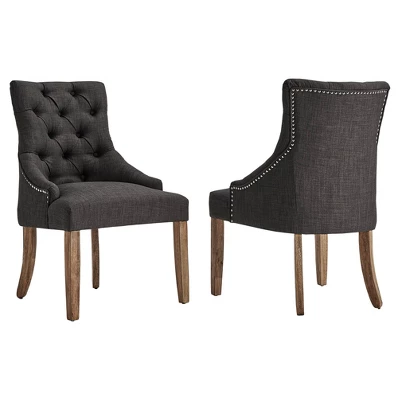 Lawler Button Tufted Dining Chair 2 In Set - Inspire Q® 9 Lawler Button Tufted Dining Chair 2 In Set - Inspire Q® - Image 7