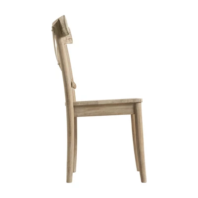 2pc Keaton X Back Wooden Side Chair Set Beach - Picket House Furnishings 5 2pc Keaton X Back Wooden Side Chair Set Beach - Picket House Furnishings - Image 3