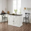 Clifton Kitchen Island With Camille Stools Distressed White/Black - Crosley 1 Clifton Kitchen Island With Camille Stools Distressed White/Black - Crosley -Baxton Home Shop GUEST a39510a9 a2d5 4cc3 ada1 29128ab7dae2