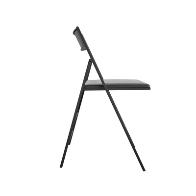 Cosco 2pk Modern Slim Line Vinyl Padded Folding Chairs 11 Cosco 2pk Modern Slim Line Vinyl Padded Folding Chairs - Image 9