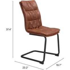 Set Of 2 Ruth Dining Chairs Vintage Brown - ZM Home -Baxton Home Shop GUEST a5db38b9 be22 476a b643 3a291599f4ac