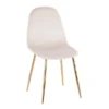 Set Of 2 Pebble Contemporary Dining Chairs Gold/Cream - LumiSource -Baxton Home Shop GUEST a698aacd 5eb0 49eb b66b 71d131c6e5ce