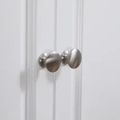 HOMCOM Rolling Kitchen Island On Wheels Utility Cart With Drop-Leaf And Rubber Wood Countertop, Storage Drawers, Door Cabinets, White -Baxton Home Shop GUEST a71f95a7 cb0d 4b39 b321 6a24569c15ab