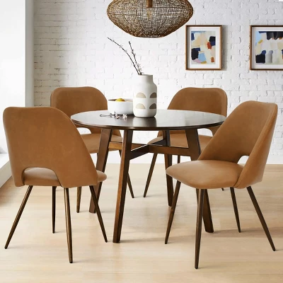 Set Of 4 Edwin Upholstered Side Chair Walnut Legs -The Pop Maison 17 Set Of 4 Edwin Upholstered Side Chair Walnut Legs -The Pop Maison - Image 15