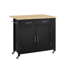 Savannah Wood Top Drop Leaf Kitchen Island/Cart - Crosley -Baxton Home Shop GUEST a8425fcc fa6f 4ea4 b4a8 ee8eb193dad1