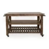 Chonglin Castered Cart Brown - Treasure Trove Accents 1 Chonglin Castered Cart Brown - Treasure Trove Accents -Baxton Home Shop GUEST a8a59535 89bd 4495 b9fe 6930ac82ff1c