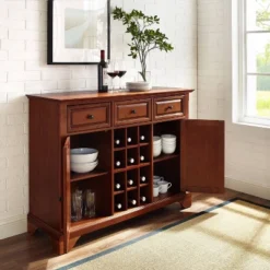 Lafayette Sideboard Cabinet With Wine Storage - Crosley 17 Lafayette Sideboard Cabinet With Wine Storage - Crosley -Baxton Home Shop GUEST a96b988c ba7e 4ed2 b422 2a2e372600fd