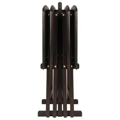 5pc Anila Fan Shape Snack Table Coffee - Winsome 4 5pc Anila Fan Shape Snack Table Coffee - Winsome - Image 2