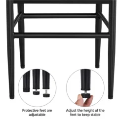 Yaheetech Set Of 2 Dining Chair Weave Chair With Armrest, Black -Baxton Home Shop GUEST a9d87577 ce05 4407 9364 71c7c46eb11a