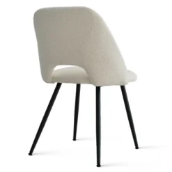 Set Of 4 Edwin Upholstered Faux Shearling Side Chair Black Legs -The Pop Maison -Baxton Home Shop GUEST aa2a2d4f 730f 460c bbb8 07df9953c65b