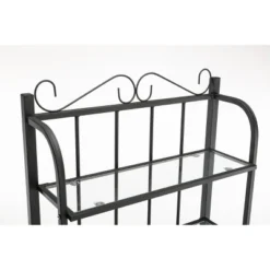 Praha Bakers Rack Black - Boraam -Baxton Home Shop GUEST aad5a272 2bc9 4b27 b96c 606c49fc4bcb