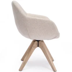 Upholstered Swivel Dining Armchair - Kinwell -Baxton Home Shop GUEST ab39534e 0584 4aaa 8066 100f16ef77ee