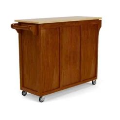 Create - A - Cart Kitchen Cart With Natural Top Cherry - Homestyles -Baxton Home Shop GUEST ab88d6b9 79cb 46dc a79a 262e68136d1d