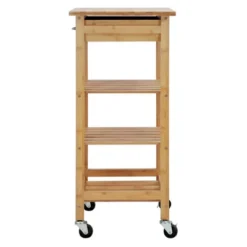 Oceanstar Bamboo Kitchen Trolley