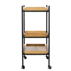 Jengarn Rolling Bar Cart Natural/Black - Aiden Lane 16 Jengarn Rolling Bar Cart Natural/Black - Aiden Lane -Baxton Home Shop GUEST ac660876 1978 4af0 9433 96979c7328e0