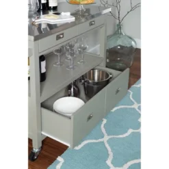 Sydney Kitchen Cart - Linon -Baxton Home Shop GUEST ace90c62 4f53 4835 b959 6ce9e5f5025b