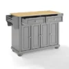 Alexandria Kitchen Island With Wood Top Vintage Gray/Natural - Crosley -Baxton Home Shop GUEST add73bf8 7131 408e bca3 c24526959461