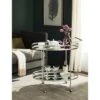 Dante Bar Cart - Silver/Mirror - Safavieh -Baxton Home Shop GUEST ae702d8f 5a81 42c2 96dd f8292be82f6d