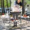 Costway Foldable Camping Table Outdoor Kitchen Portable Grilling Stand Folding BBQ Table -Baxton Home Shop GUEST afa6b46c 5bb2 464a 9ef6 13993c07c0f0