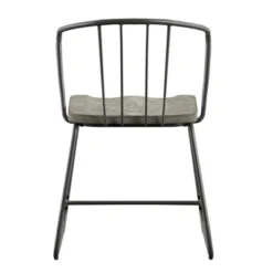 Set Of 2 Nowell Iron Dining Chairs Gray - Inspire Q -Baxton Home Shop GUEST b020750c a367 420a 9c3b 136439ff8a9f