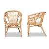 2pc Alleta Rattan Dining Chair Set Natural/Brown - Bali & Pari -Baxton Home Shop GUEST b03c40d1 12a8 4e02 a520 3a5a39ddca99