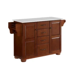 Eleanor Granite Top Kitchen Island Mahogany - Crosley -Baxton Home Shop GUEST b0720182 1ac9 4729 96cc 1530c7d3ea46