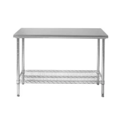Commercial Grade Nsf Stainless Steel Top Work Table Chrome - Seville Classics -Baxton Home Shop GUEST b0a0d035 74e5 4a19 bde8 a38219d99f6e