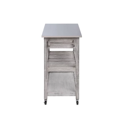 Sonoma Kitchen Cart With Stainless Steel Top - Boraam 9 Sonoma Kitchen Cart With Stainless Steel Top - Boraam - Image 7