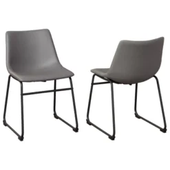 Set Of 2 Centiar Dining Upholstered Side Chairs Gray - Signature Design By Ashley