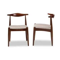 Set Of 2 Aeron Wood Dining Chair Walnut - Baxton Studio -Baxton Home Shop GUEST b14aa7a0 cbef 4c2f a71a 4abd6d7a37f2