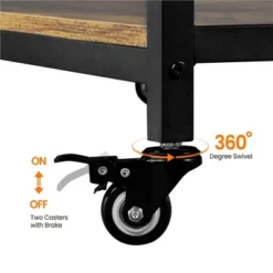 Yaheetech 3-Tier Rolling Kitchen Island Utility Kitchen Cart With Storage Drawer & Shelves -Baxton Home Shop GUEST b1594fa2 19d6 41a7 9176 50920ffdd95f