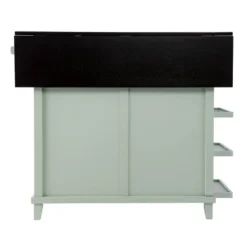 Thall Freestanding Kitchen Island Mint Green/Black - Aiden Lane -Baxton Home Shop GUEST b15a1c19 ba09 4162 b5f5 098d64e4ca83