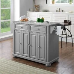 Alexandria Kitchen Island With Solid Granite Top Vintage Gray - Crosley 18 Alexandria Kitchen Island With Solid Granite Top Vintage Gray - Crosley -Baxton Home Shop GUEST b187da39 2e2b 4dab be2c 5fd9546a93cb