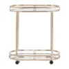 Bartram Oval Bar Cart Champagne Gold - Inspire Q -Baxton Home Shop GUEST b1dd0f3c 7114 4b40 b3c3 2561f74456e8