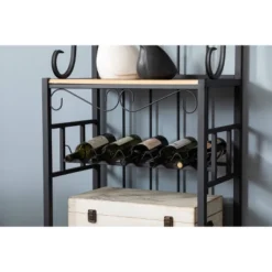 Praha Bakers Rack Black - Boraam -Baxton Home Shop GUEST b21b32e6 de8e 4bb8 8261 297784463384