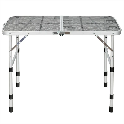 Costway Folding Grill Table For Camping Lightweight Aluminum Metal Grill Stand Table 11 Costway Folding Grill Table For Camping Lightweight Aluminum Metal Grill Stand Table - Image 9