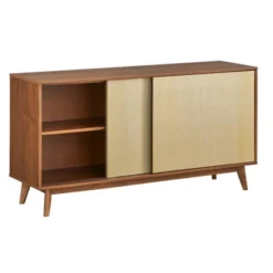 Flory Sideboard With Sliding Doors Walnut - Lifestorey -Baxton Home Shop GUEST b3ebb6c7 8236 4a4d 8868 fb8fb3262a12