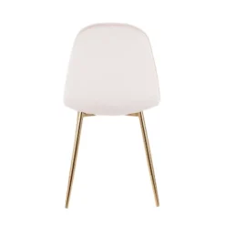 Set Of 2 Pebble Contemporary Dining Chairs Gold/Cream - LumiSource -Baxton Home Shop GUEST b4d922a8 818b 472e 9075 cbf359fa63a8