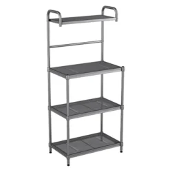 Costway 4-Tier Baker's Rack Microwave Oven Stand Shelves Kitchen Storage Rack Organizer -Baxton Home Shop GUEST b5c7edc5 ebbd 4118 9003 36dc761e1205