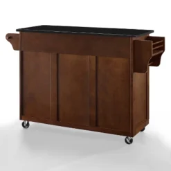 Eleanor Granite Top Kitchen Cart Mahogany/Black - Crosley -Baxton Home Shop GUEST b61a03d0 d2d9 48d5 85c6 caef5c1d3951