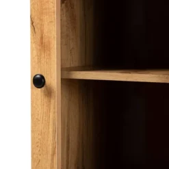 Lauren Wood Buffet And Hutch Kitchen Cabinet Oak Brown/Black - Baxton Studio -Baxton Home Shop GUEST b62af49d 0222 46ec 9532 c60732ab3841