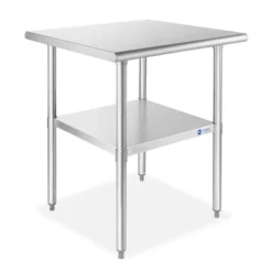 GRIDMANN Stainless Steel Tables With Undershelf, NSF Commercial Kitchen Work & Prep Tables For Restaurant And Home -Baxton Home Shop GUEST b65dab52 8717 4e01 ba4c 53e6b56fad68