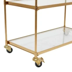 Modern 3 Shelf Metal Bar Cart Brass - Olivia & May -Baxton Home Shop GUEST b6877ab2 657d 4c6d 9448 f9009a8bda98